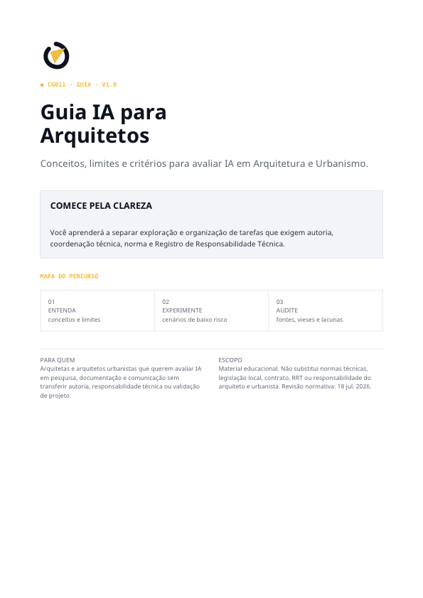 Capa do Guia IA para Arquitetos